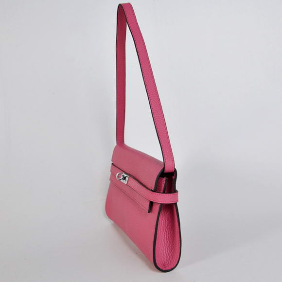 AAA Hermes Kelly 26CM Shoulder Bag Clemence Peach 60699 On Sale - Click Image to Close